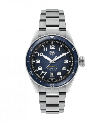 TAG Heuer Autavia Calibre 5 Stainless Steel / Blue / Bracelet